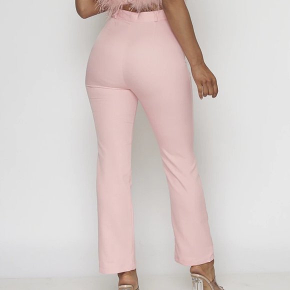THE IT FACTOR 2 PIECE Pink Feather top & Pants - Picture 6 of 6